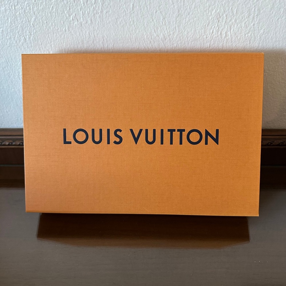 Louis Vuitton Magnetic Gift Box Orange Large 12x8x2 Authentic Storage Box